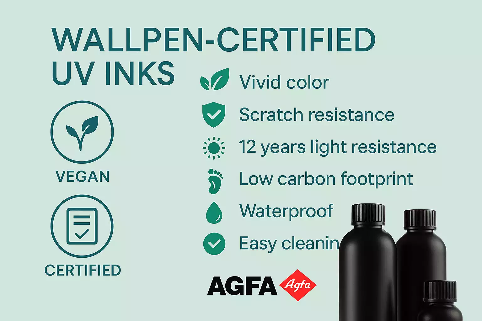 Certyfikowane tusze UV AGFA